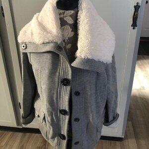 Gray American Eagle Lined Coat
